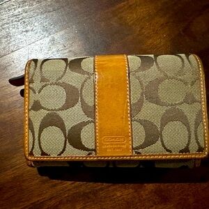 Coach leather wallet credit card holder Vintage